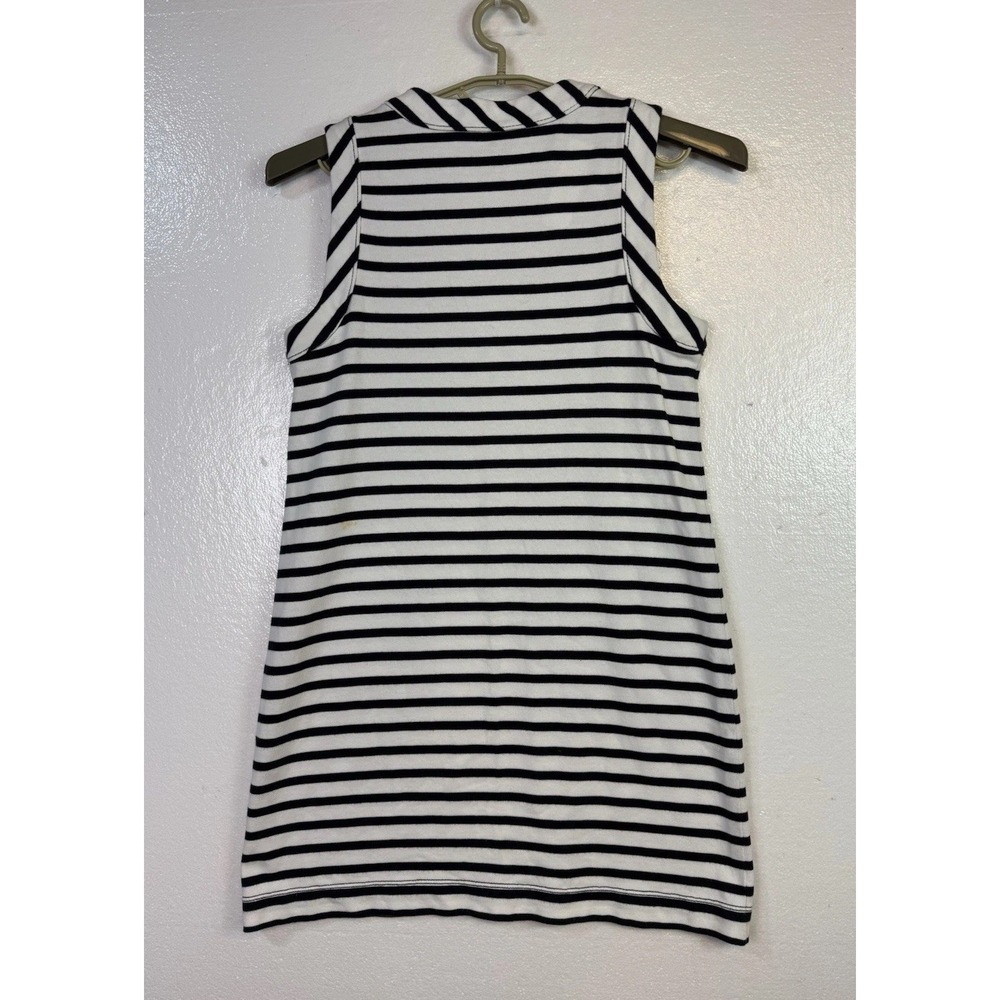 Kate Spade Nautical Striped Shift Dress Size M Blue White Beach Cottage Core - Picture 4 of 7